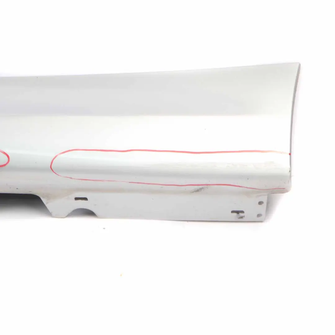 BMW E90 LCI Side Skirt Sill Strip Left N/S Titansilber Silver Metallic - 354 - SKU 0037059-TS - Part number 0037059