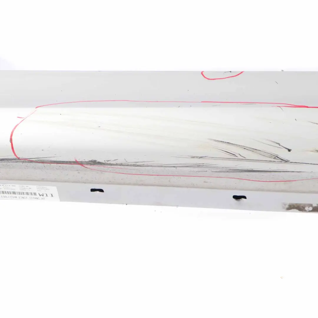 BMW E90 LCI Side Skirt Sill Strip Left N/S Titansilber Silver Metallic - 354 - SKU 0037059-TS - Part number 0037059