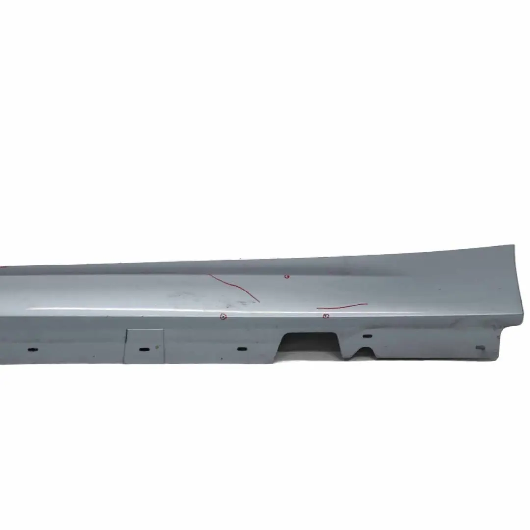BMW E90 E91 LCI Baguette de seuil Jupe latérale gauche Bluewater Blue Water 896 - SKU 0037059-WB3 - Numéro de pièce 0037059