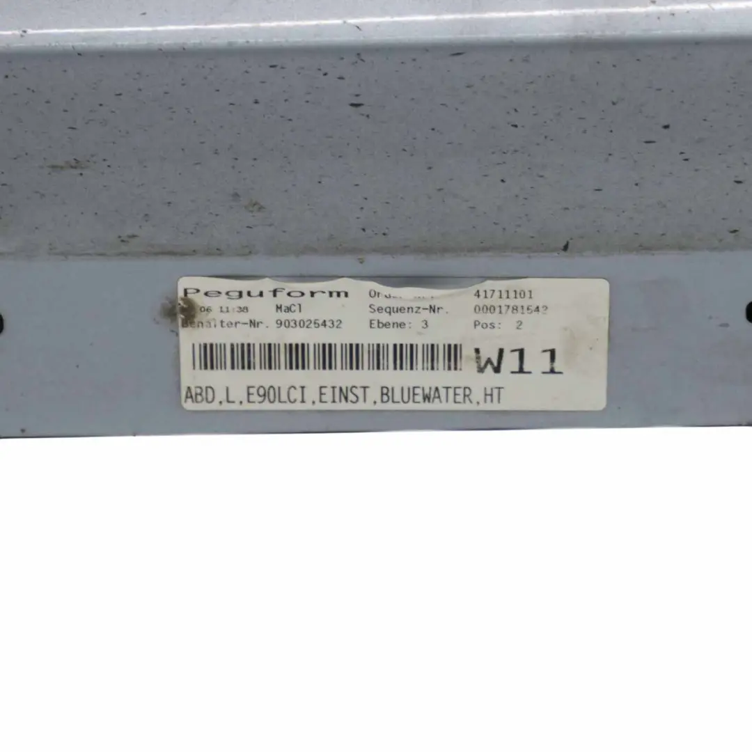 Sill Strip Side Skirt Left N/S Bluewater Blue Water to BMW E90 E91 LCI with Part number 0037059 BMW E90 E91 LCI Sill Strip Side Skirt Left N/S Bluewater Blue Water - SKU 0037059-WB3 - Part number 0037059