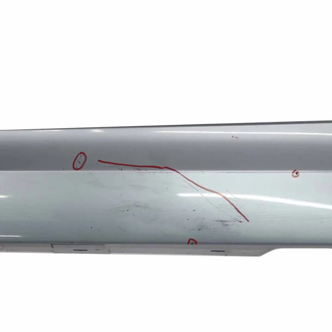BMW E90 E91 LCI Baguette de seuil Jupe latérale gauche Bluewater Blue Water 896 - SKU 0037059-WB3 - Numéro de pièce 0037059