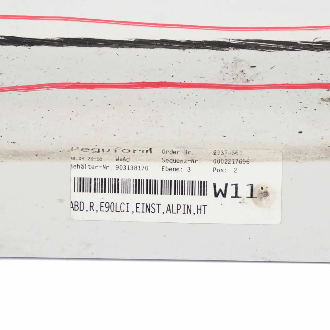 @BMW E90 E91 LCI Sill Strip Side Skirt Right O/S Alpinweiss White 3 - 300 to with Part number 0037060 @BMW E90 E91 LCI Sill Strip Side Skirt Right O/S Alpinweiss White 3 - 300 - SKU 0037060-AW - Part number 0037060