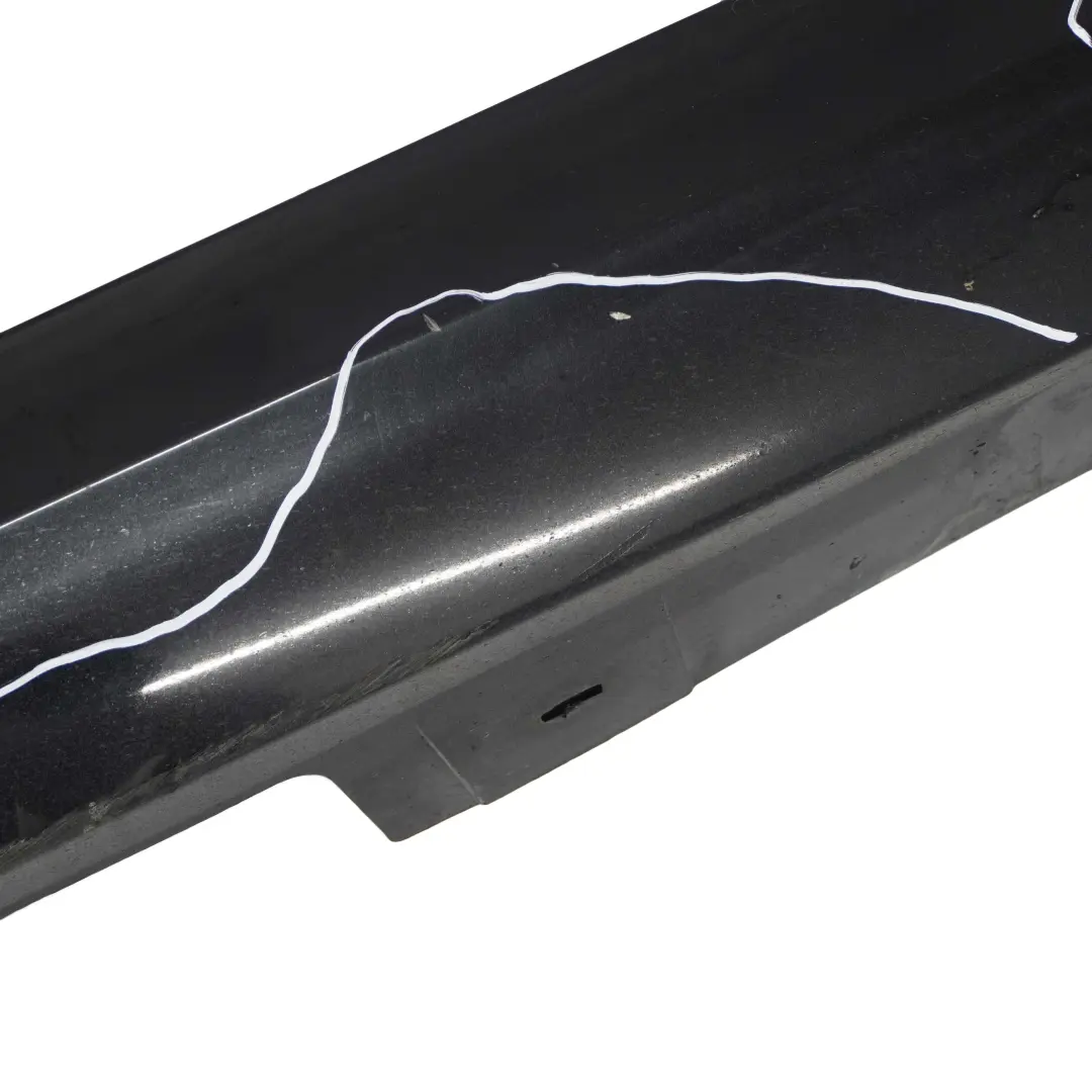BMW E90 E91 LCI Bas de Porte Couverture Seuil Droite Noir Sapphire - 475 - SKU 0037060-BS2 - Numéro de pièce 0037060