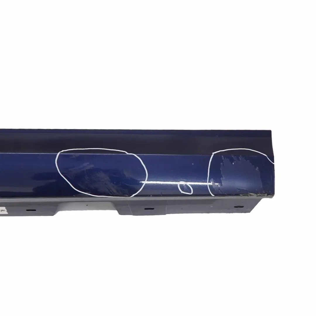 BMW E90 LCI Side Skirt Sill Strip Right O/S Tiefseeblau Deep Sea Blue - A76 - SKU 0037060-DSB1 - Part number 0037060