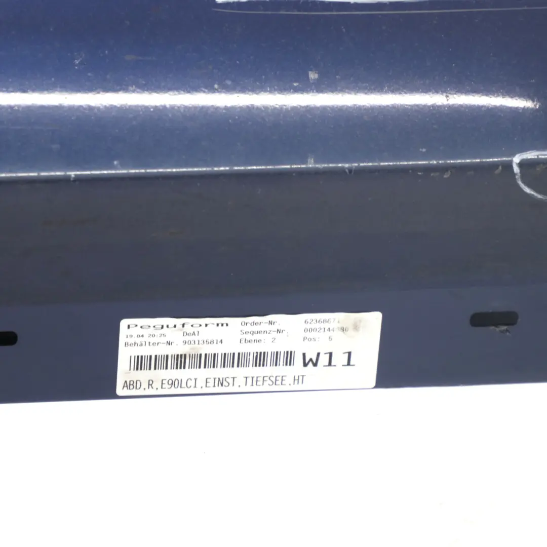 BMW E90 LCI Striscia Soglia Laterale Destra Tiefseeblau - A76 - SKU 0037060-DSB2 - Numero di parte 0037060