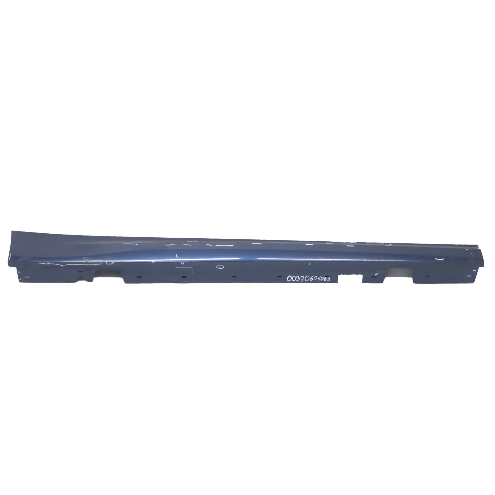 BMW E90 LCI Faldón lateral Sill Strip Derecha Tiefseeblau Deep Sea Blue - A76