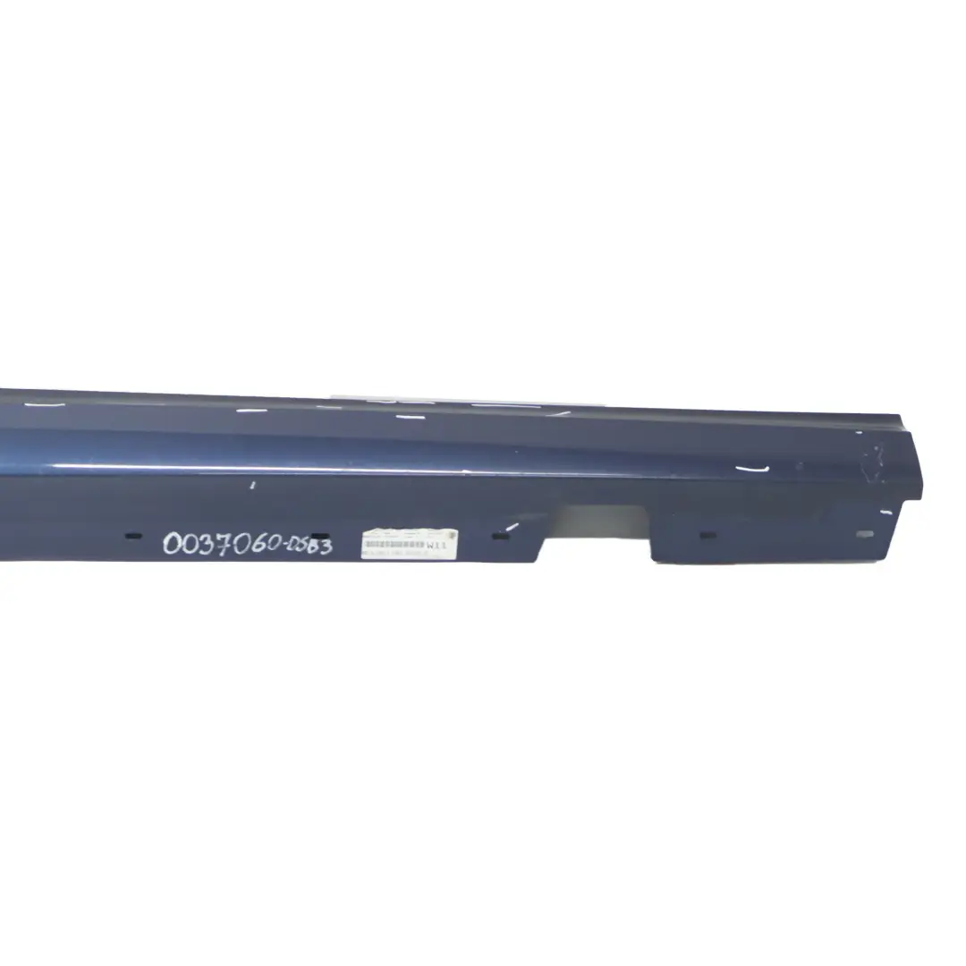 BMW E90 LCI Side Skirt Sill Strip Right O/S Tiefseeblau Deep Sea Blue - A76 - SKU 0037060-DSB3 - Part number 0037060