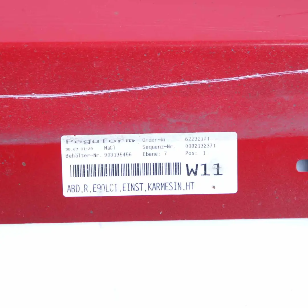 BMW E90 E91 LCI Sill Strip Side Skirt Right O/S Karmesinrot Karmesin Red - A61 - SKU 0037060-KAR2 - Part number 0037060