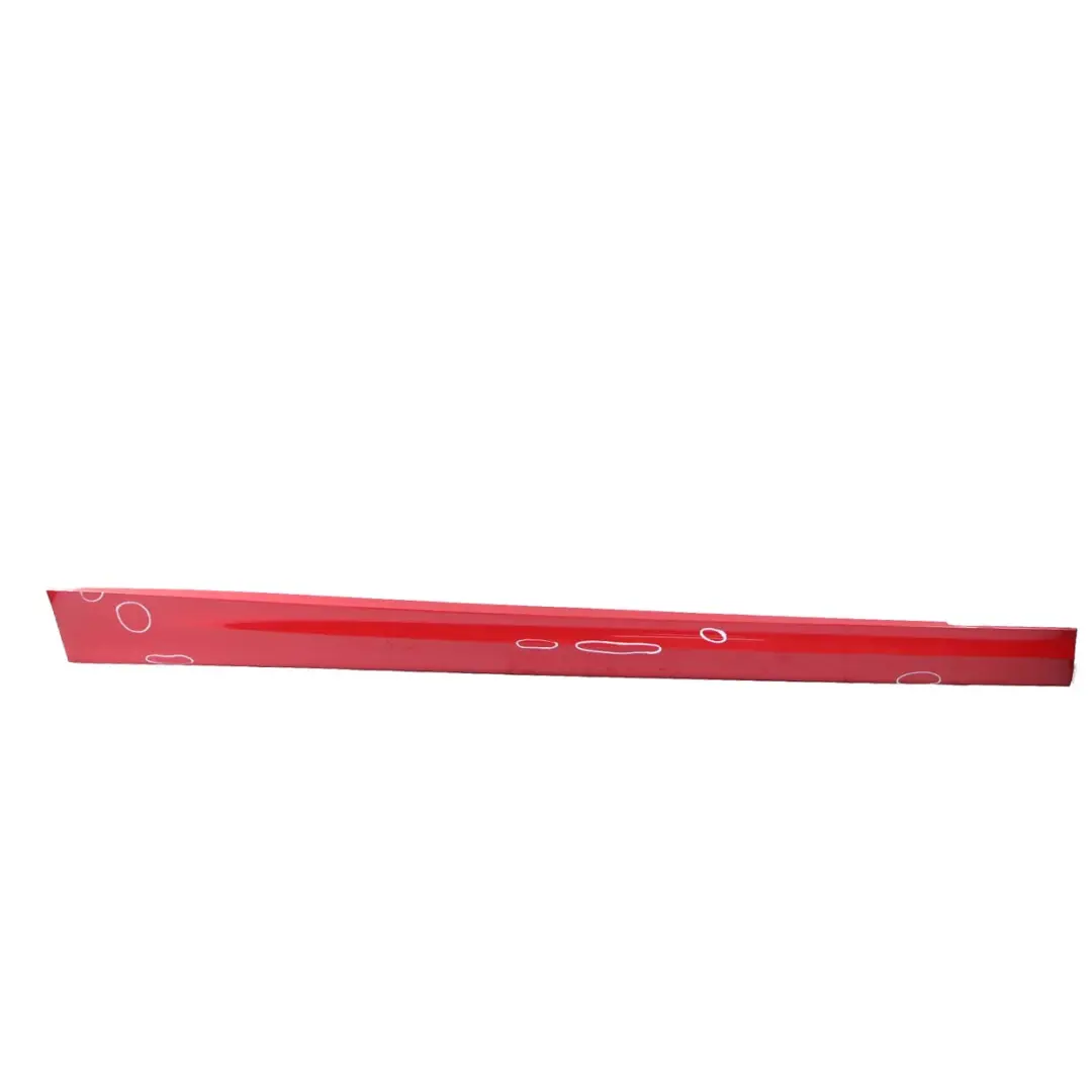 Right O/S Sill Strip Side Skirt Karmesinrot Crimson Red - A61 to BMW 3 E90 E91 LCI with Part number 0037060 BMW 3 E90 E91 LCI Right O/S Sill Strip Side Skirt Karmesinrot Crimson Red - A61 - SKU 0037060-KAR5 - Part number 0037060
