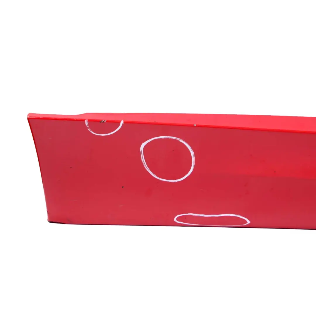 Right O/S Sill Strip Side Skirt Karmesinrot Crimson Red - A61 to BMW 3 E90 E91 LCI with Part number 0037060 BMW 3 E90 E91 LCI Right O/S Sill Strip Side Skirt Karmesinrot Crimson Red - A61 - SKU 0037060-KAR5 - Part number 0037060