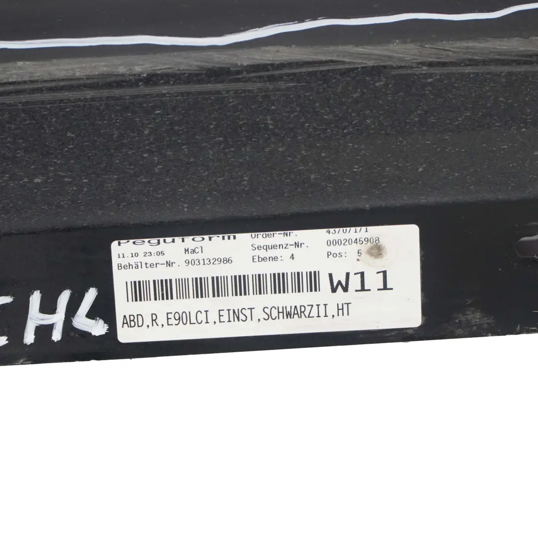 BMW E90 LCI Nakładka Próg Listwa Prawa Schwarz 2 - SKU 0037060-SCH4 - Numer Części 0037060