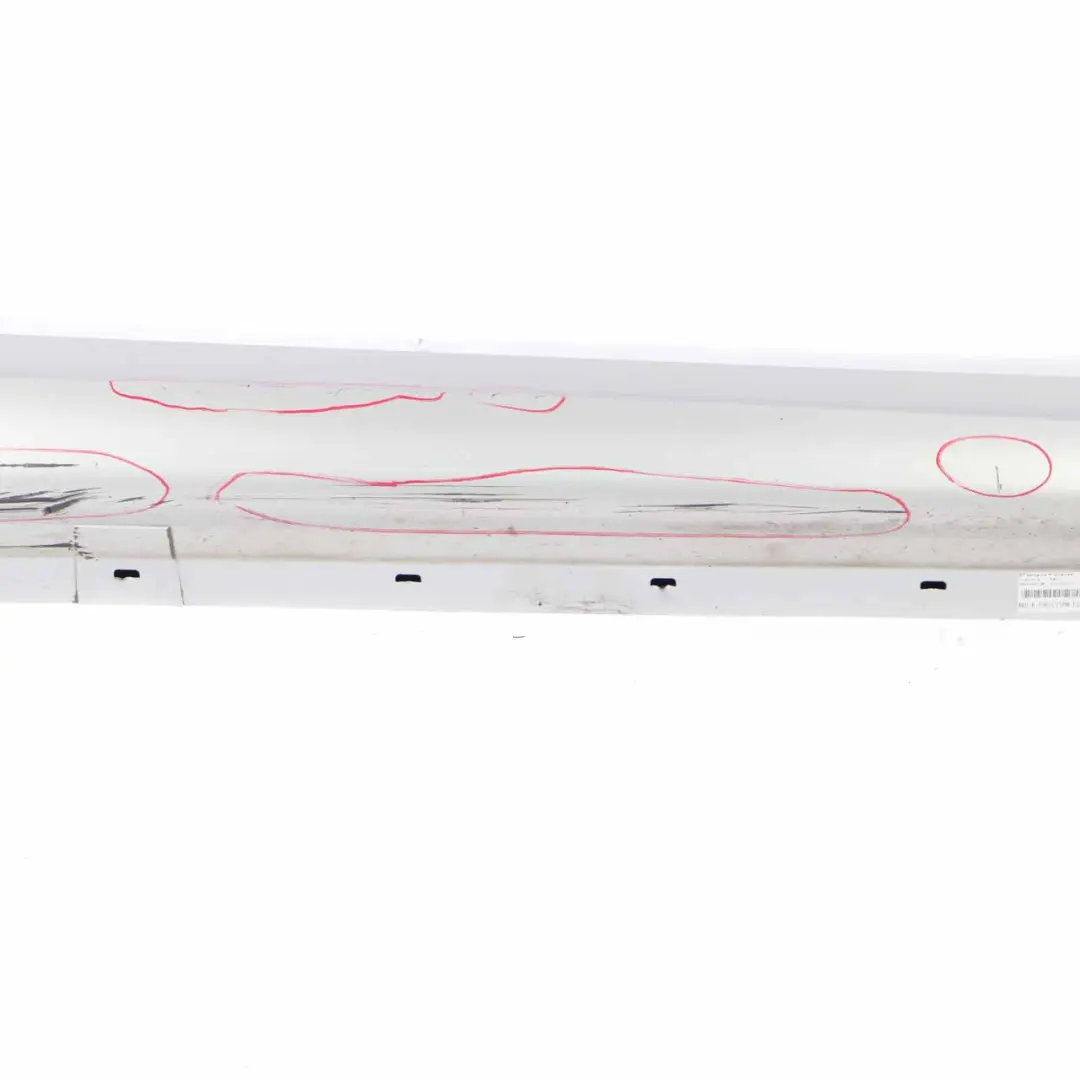 Sill Strip Side Skirt Right O/S Titansilber Silver 354 to BMW E90 E91 LCI with Part number 0037060 BMW E90 E91 LCI Sill Strip Side Skirt Right O/S Titansilber Silver 354 - SKU 0037060-TS - Part number 0037060