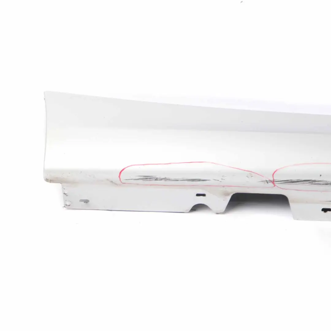 Sill Strip Side Skirt Right O/S Titansilber Silver 354 to BMW E90 E91 LCI with Part number 0037060 BMW E90 E91 LCI Sill Strip Side Skirt Right O/S Titansilber Silver 354 - SKU 0037060-TS - Part number 0037060