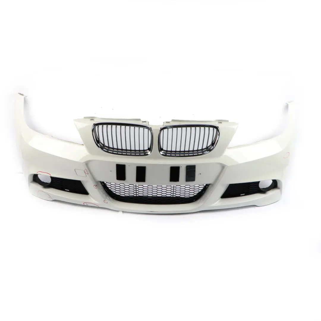 Front Bumper BMW E90 E91 LCI M Sport Trim Panel Alpinweiss Alpine White 3 - 300 - SKU 0037061-AW - Part number 0037061