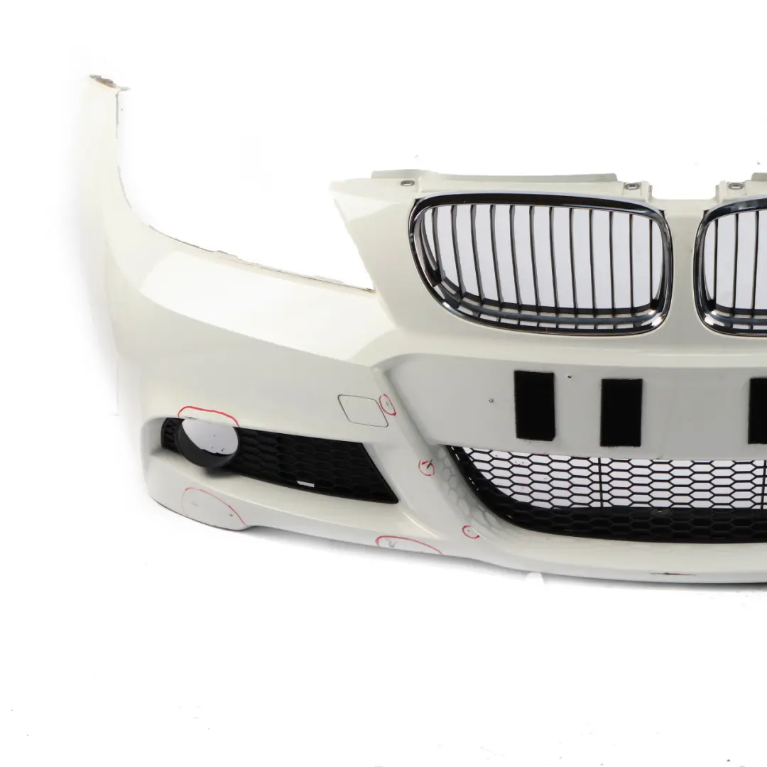  Front Bumper BMW E90 E91 LCI M Sport Trim Panel Alpinweiss Alpine White 3 - 300 - SKU 0037061-AW - Part number 0037061