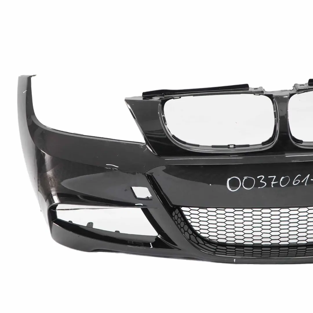 Complete Front Bumper Trim Panel Black Sapphire - 475 to BMW E90 E91 LCI M Sport with Part number 0037061 BMW E90 E91 LCI M Sport Complete Front Bumper Trim Panel Black Sapphire - 475 - SKU 0037061-BS - Part number 0037061