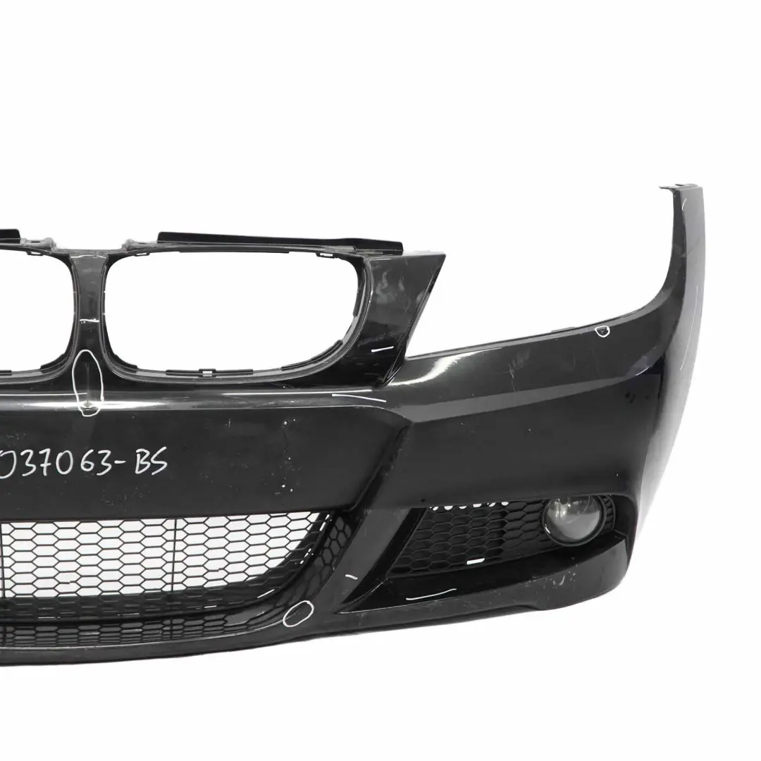  Front Bumper BMW E90 E91 LCI M Sport Complete Trim Panel Black Sapphire - 475 - SKU 0037063-BS - Part number 0037063