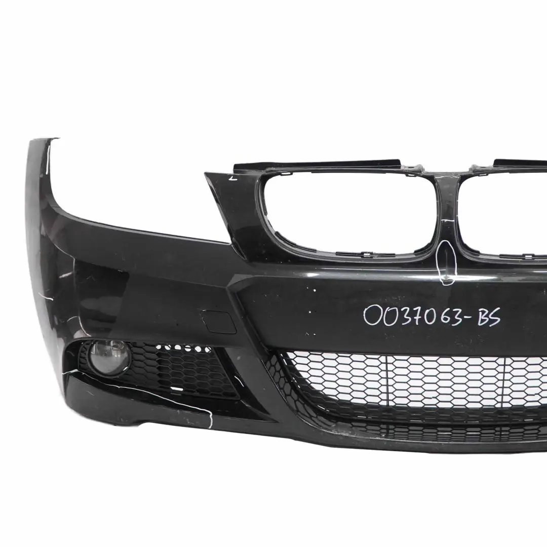  Front Bumper BMW E90 E91 LCI M Sport Complete Trim Panel Black Sapphire - 475 - SKU 0037063-BS - Part number 0037063
