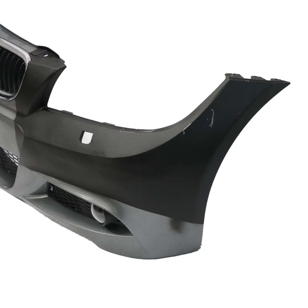Complete Front Bumper Trim Panel Spacegrau Grey A52 to BMW 3 E90 E91 LCI M Sport with Part number 0037063 BMW 3 E90 E91 LCI M Sport Complete Front Bumper Trim Panel Spacegrau Grey A52 - SKU 0037063-SCG - Part number 0037063