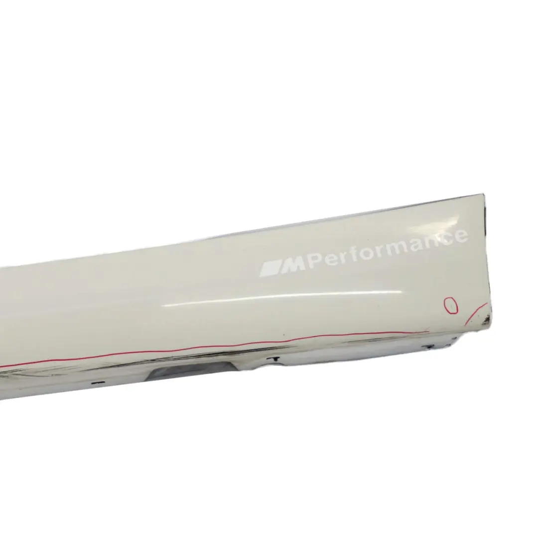 BMW E90 LCI M Sport Sill Strip Faldon Lateral Izquierdo Alpinweiss Blanco - 300 - SKU 0037229-AW1 - Número de pieza 0037229