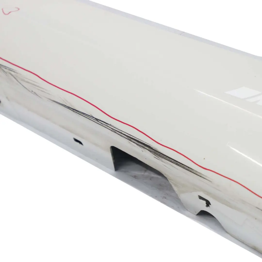 BMW 3 E90 LCI 1 M Sport Sill Strip Side Skirt Left N/S Alpinweiss White 3 - 300 - SKU 0037229-AW1 - Part number 0037229