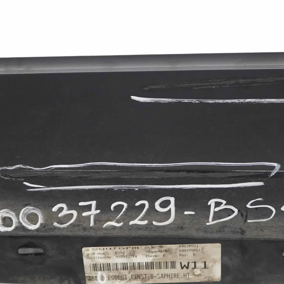 BMW E90 E91 LCI M Sport Schwellerleiste Schweller Links Sapphire Schwarz - 475 - SKU 0037229-BS4 - Teilenummer 0037229