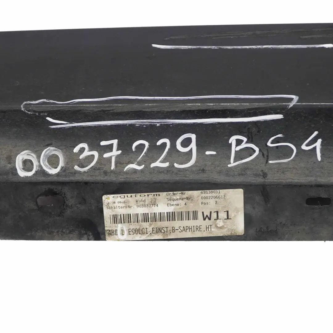 BMW E90 LCI Side Skirt M Sport Sill Strip Left N/S Black Sapphire Metallic - 475 - SKU 0037229-BS4 - Part number 0037229