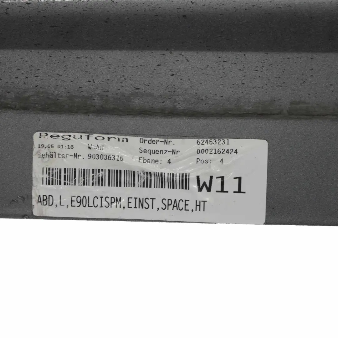 BMW E90 LCI M Sport Faldón Lateral Izquierda Spacegrau - A52 - SKU 0037229-SCG1 - Número de pieza 0037229