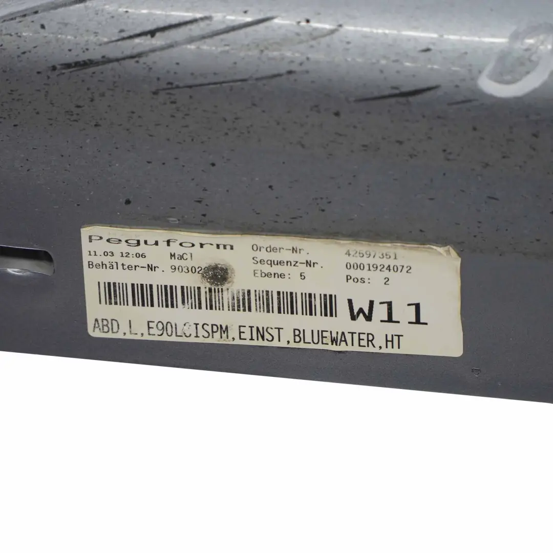 Schwellerleiste Schweller Links Bluewater - 896 für BMW E90 E91 LCI M Sport mit Teilenummer 0037229 BMW E90 E91 LCI M Sport Schwellerleiste Schweller Links Bluewater - 896 - SKU 0037229-WB - Teilenummer 0037229