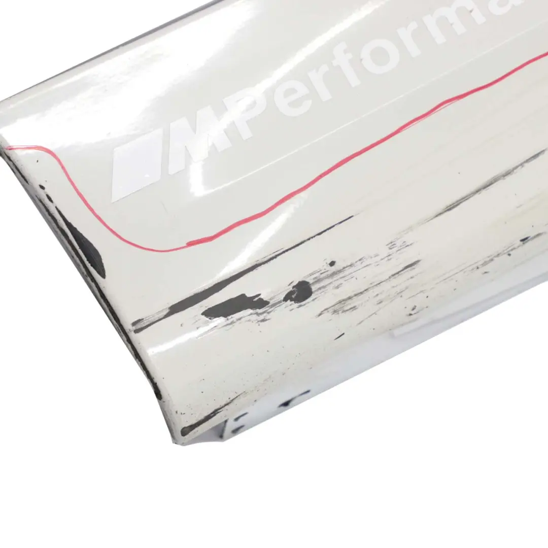 BMW 3 E90 E91 LCI M Sport Sill Strip Side Skirt Right O/S Alpinweiss White 300 - SKU 0037230-AW2 - Part number 0037230