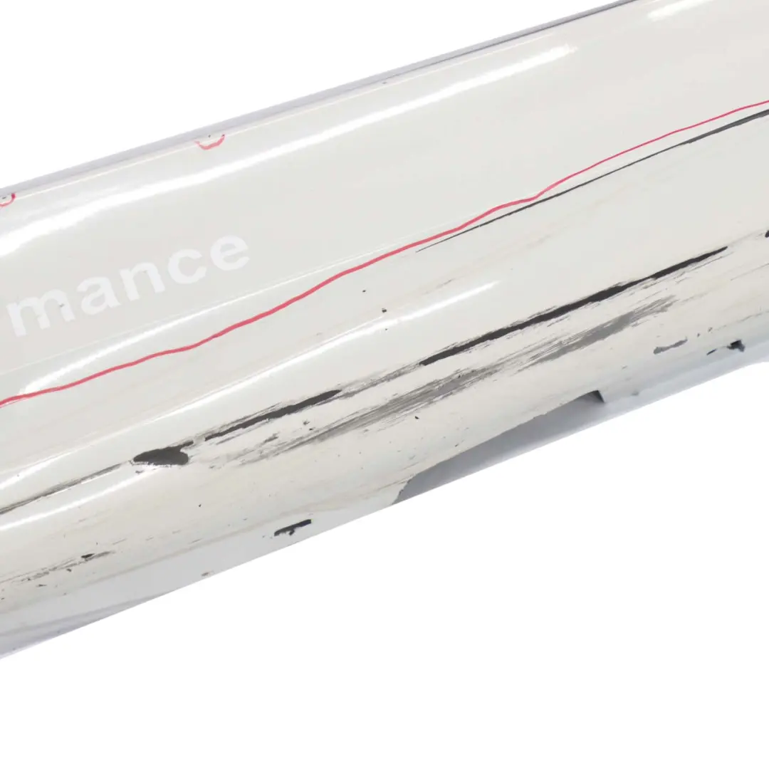 BMW 3 E90 E91 LCI M Sport Sill Strip Side Skirt Right O/S Alpinweiss White 300 - SKU 0037230-AW2 - Part number 0037230
