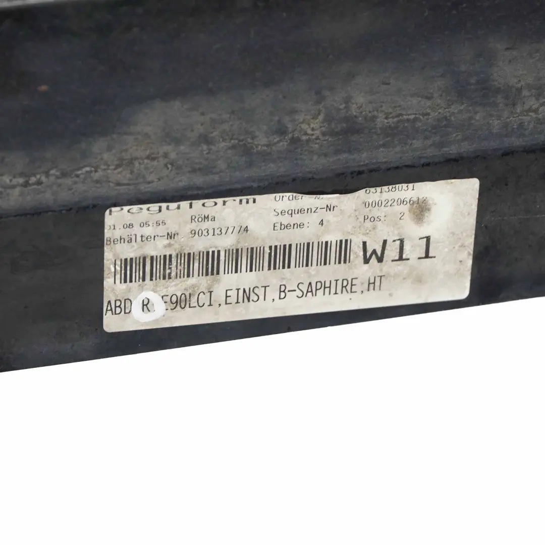 Side Skirt M Sport Sill Strip Right O/S Black Sapphire Metallic 475 to BMW E90 LCI with Part number 0037230 BMW E90 LCI Side Skirt M Sport Sill Strip Right O/S Black Sapphire Metallic 475 - SKU 0037230-BS3 - Part number 0037230