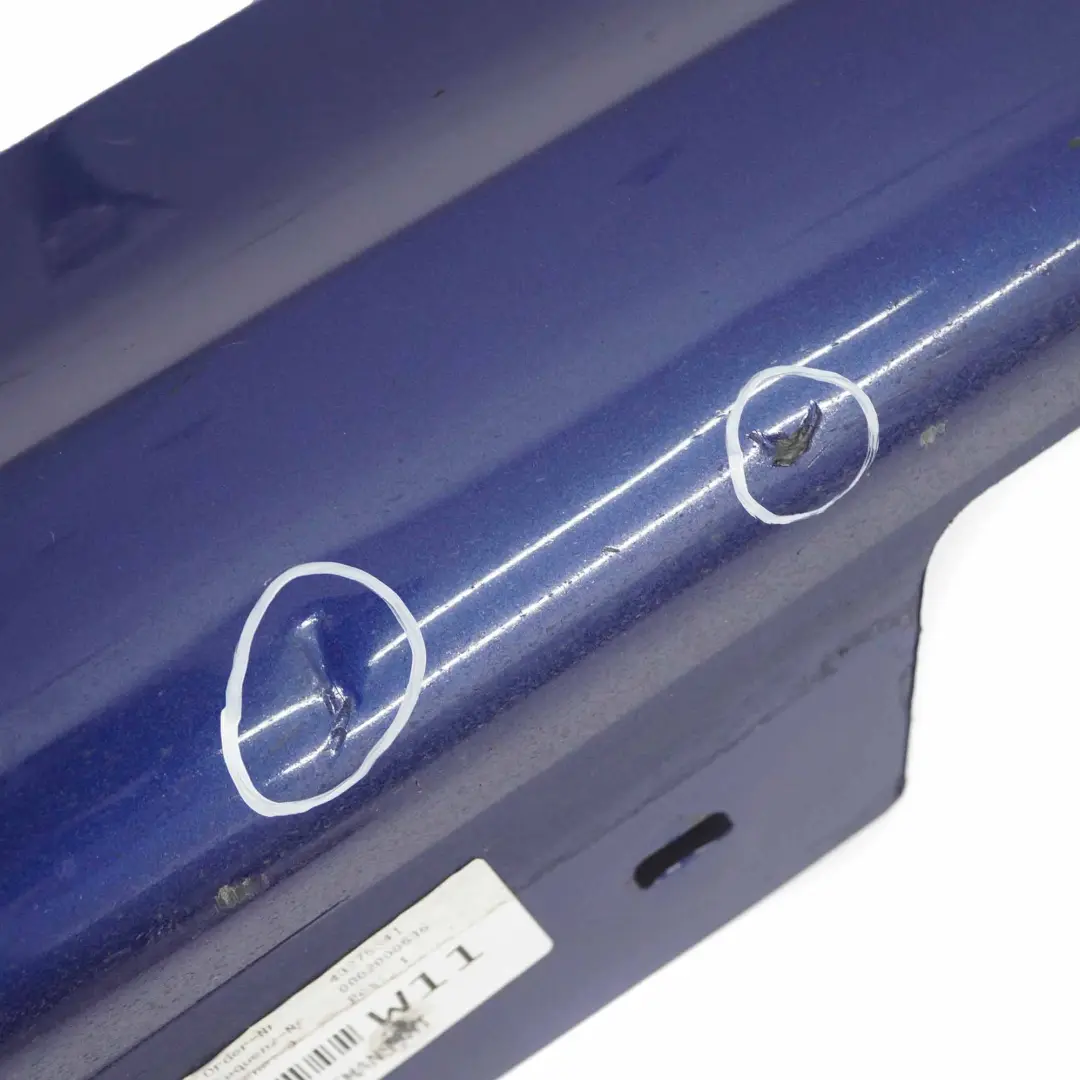 Side Skirt BMW E90 LCI M Sport Sill Strip Cover Right O/S Le Mans Blue - 381  - SKU 0037230-LMB5 - Part number 0037230
