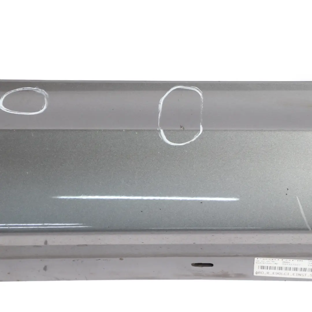 Side Skirt BMW E90 LCI M Sport Sill Strip Cover Right O/S Spacegrau Grey - A52 to with Part number 0037230 Side Skirt BMW E90 LCI M Sport Sill Strip Cover Right O/S Spacegrau Grey - A52 - SKU 0037230-SCG4 - Part number 0037230