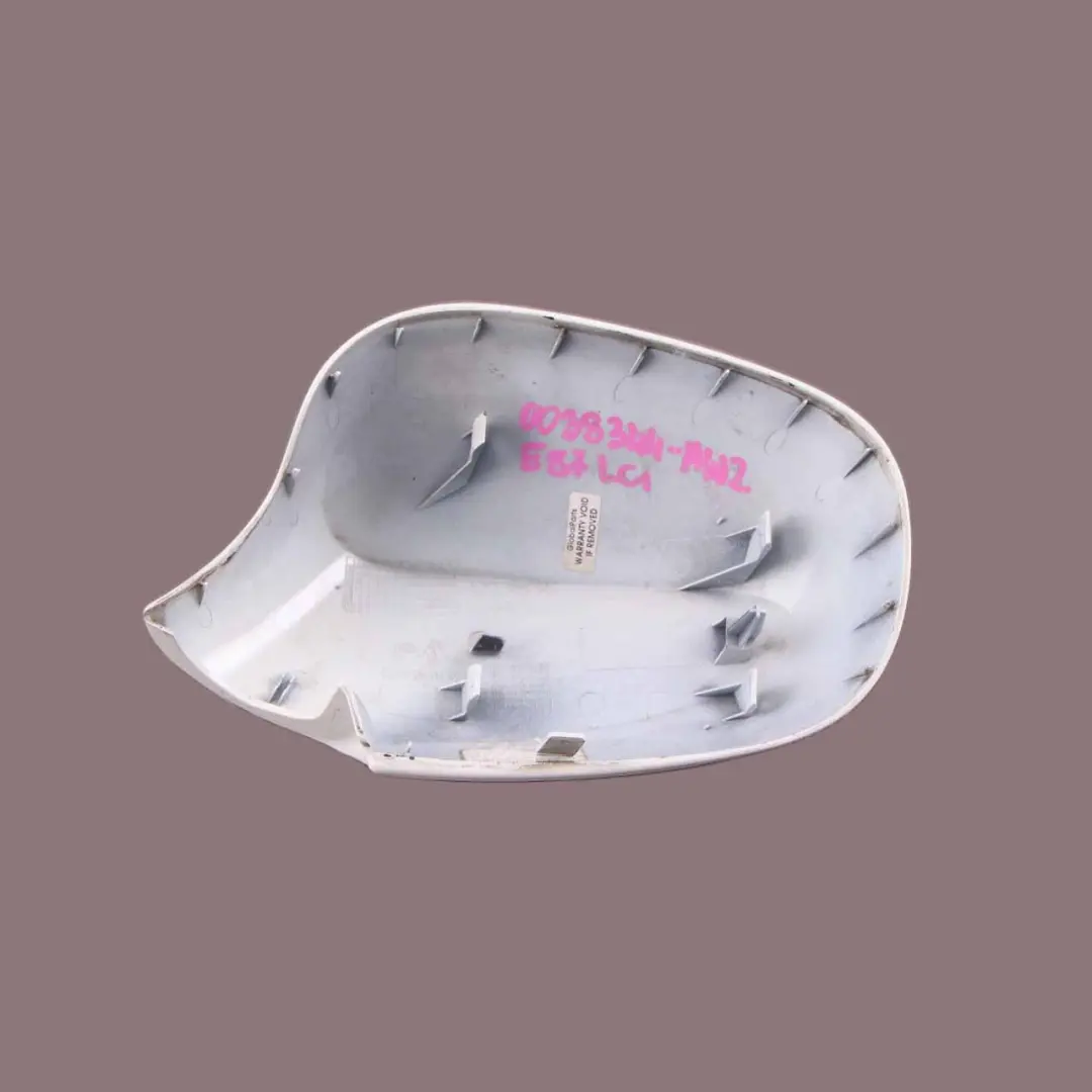 Wing Mirror BMW E81 E87 LCI 2 Right O/S Casing Alpinweiss White to Cover with Part number 0038344 Cover Wing Mirror BMW E81 E87 LCI 2 Right O/S Casing Alpinweiss White - SKU 0038344-AW2 - Part number 0038344