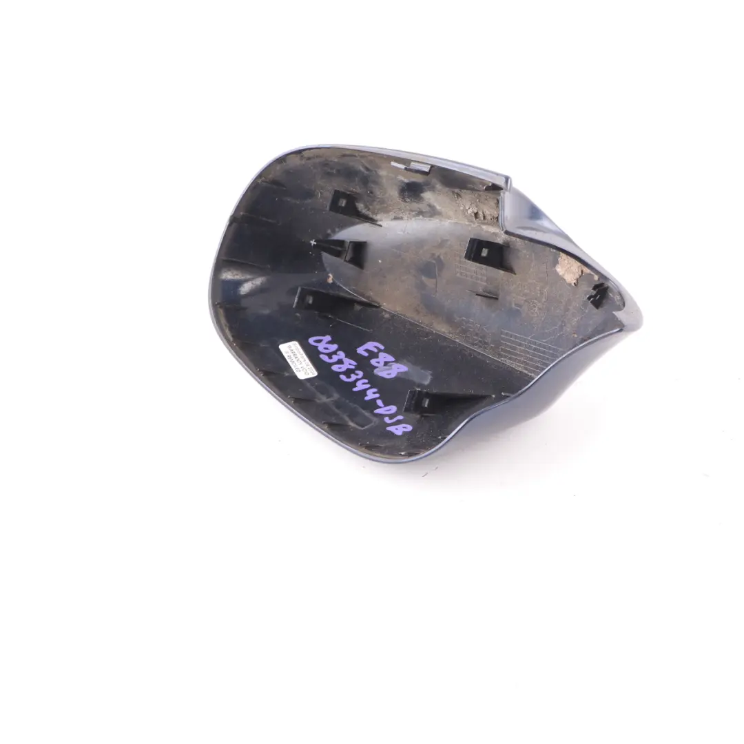 Right O/S Cover Casing Wing Cap Mirror Tiefseeblau Blue to BMW E81 E87 LCI with Part number 0038344 BMW E81 E87 LCI Right O/S Cover Casing Wing Cap Mirror Tiefseeblau Blue - SKU 0038344-DSB - Part number 0038344
