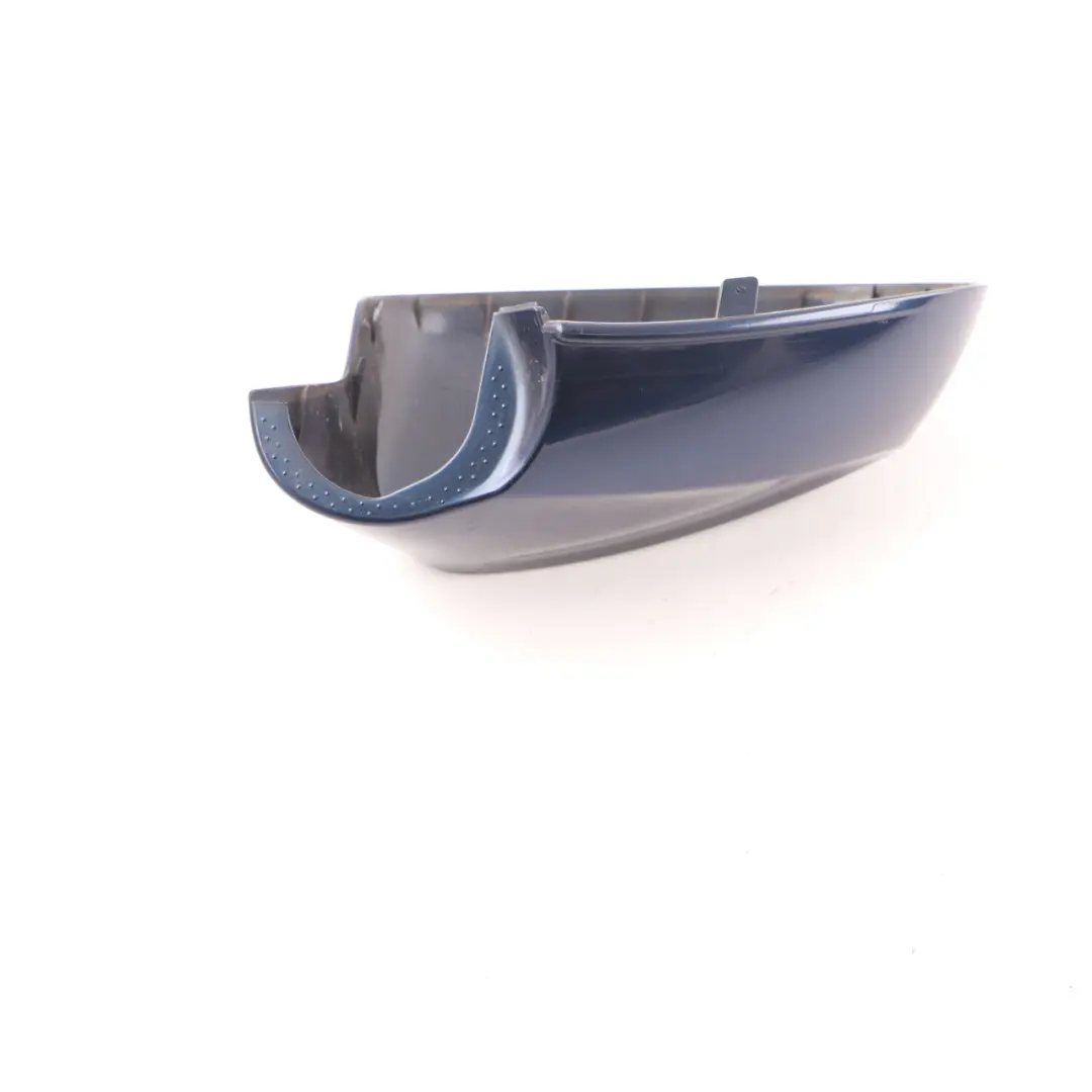 Right O/S Cover Casing Wing Cap Mirror Tiefseeblau Blue to BMW E81 E87 LCI with Part number 0038344 BMW E81 E87 LCI Right O/S Cover Casing Wing Cap Mirror Tiefseeblau Blue - SKU 0038344-DSB - Part number 0038344