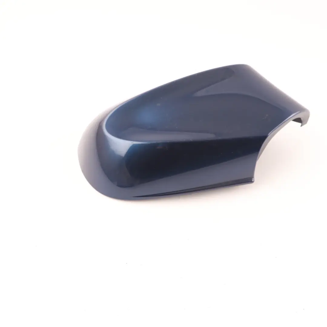 Right O/S Cover Casing Wing Cap Mirror Tiefseeblau Blue to BMW E81 E87 LCI with Part number 0038344 BMW E81 E87 LCI Right O/S Cover Casing Wing Cap Mirror Tiefseeblau Blue - SKU 0038344-DSB - Part number 0038344
