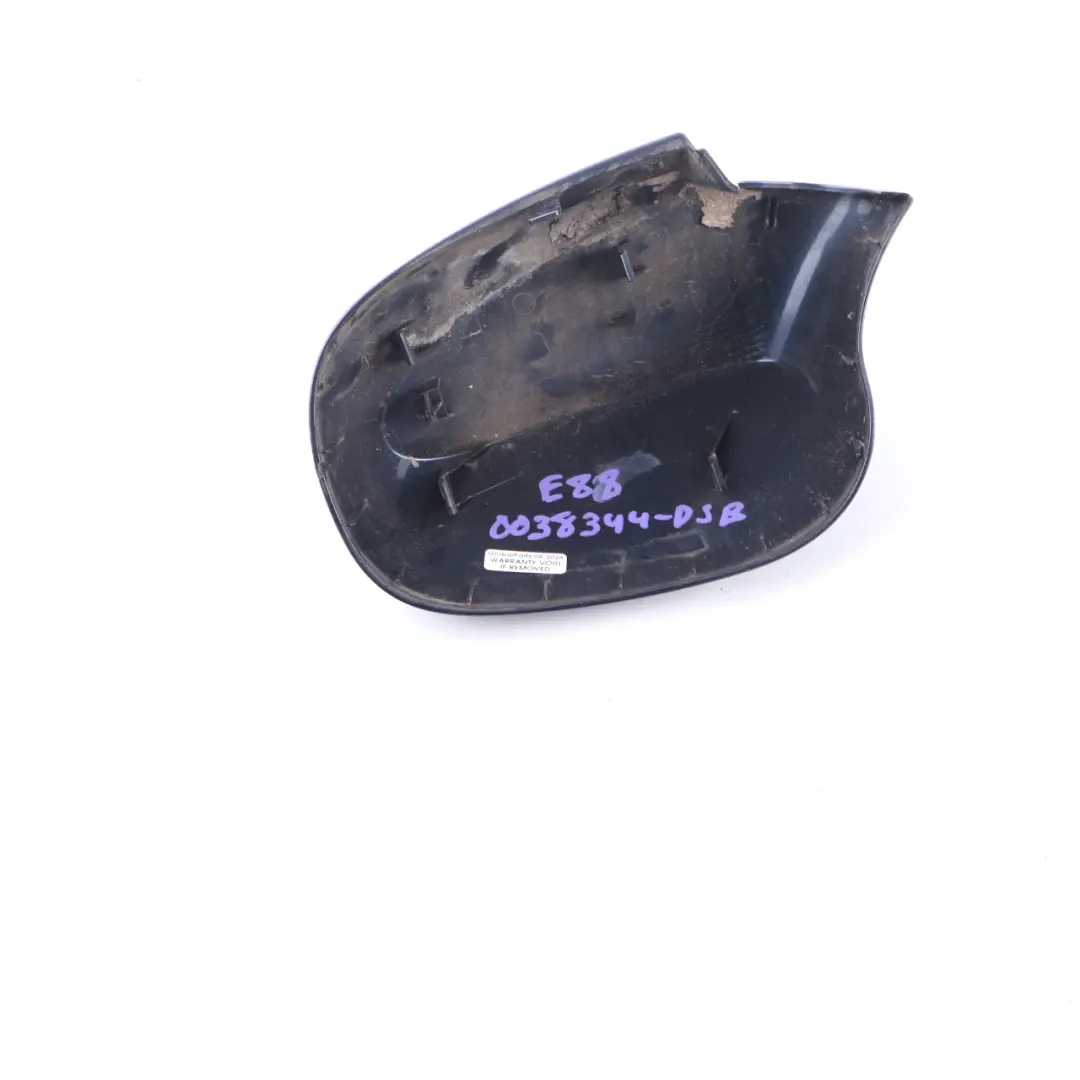 Right O/S Cover Casing Wing Cap Mirror Tiefseeblau Blue to BMW E81 E87 LCI with Part number 0038344 BMW E81 E87 LCI Right O/S Cover Casing Wing Cap Mirror Tiefseeblau Blue - SKU 0038344-DSB - Part number 0038344