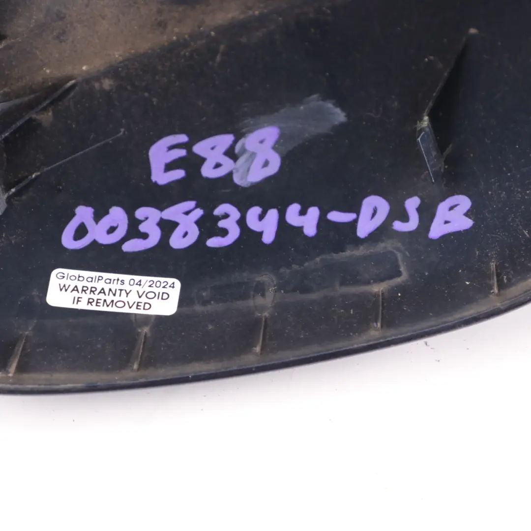 Right O/S Cover Casing Wing Cap Mirror Tiefseeblau Blue to BMW E81 E87 LCI with Part number 0038344 BMW E81 E87 LCI Right O/S Cover Casing Wing Cap Mirror Tiefseeblau Blue - SKU 0038344-DSB - Part number 0038344