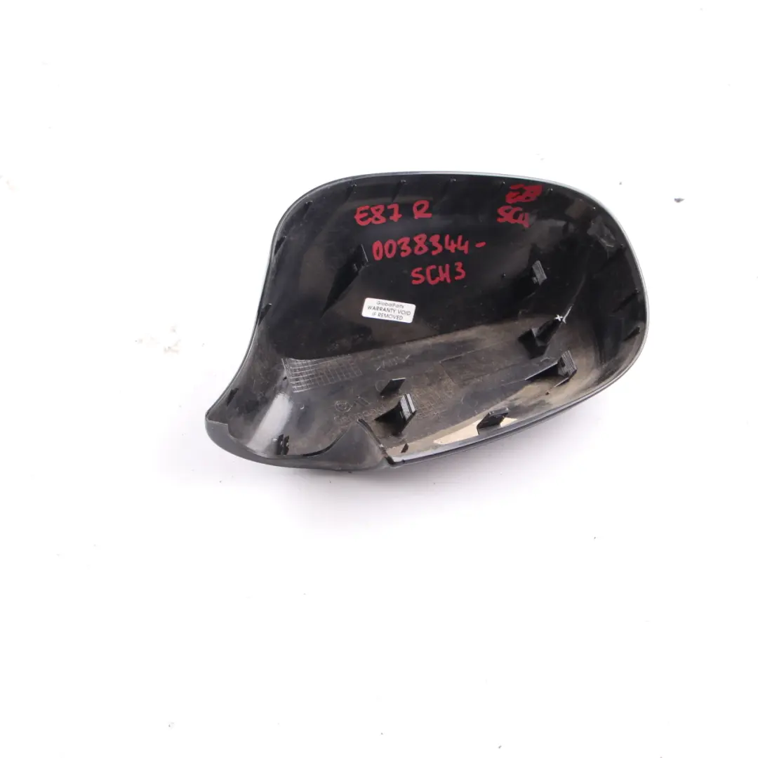 Cover Wing Mirror BMW E81 E87 LCI Right O/S Casing Cap Panel Schwarz 2 Black 668 - SKU 0038344-SCH4 - Part number 0038344