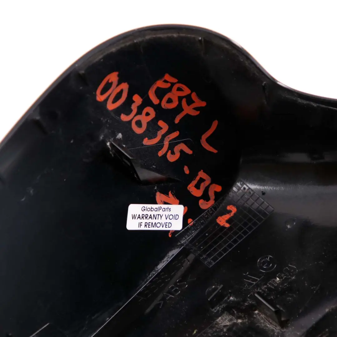 Wing Mirror BMW E81 E82 E87N LCI Cap Casing Left N/S Black Sapphire 475 to Cover with Part number 0038345 Cover Wing Mirror BMW E81 E82 E87N LCI Cap Casing Left N/S Black Sapphire 475 - SKU 0038345-BS2 - Part number 0038345