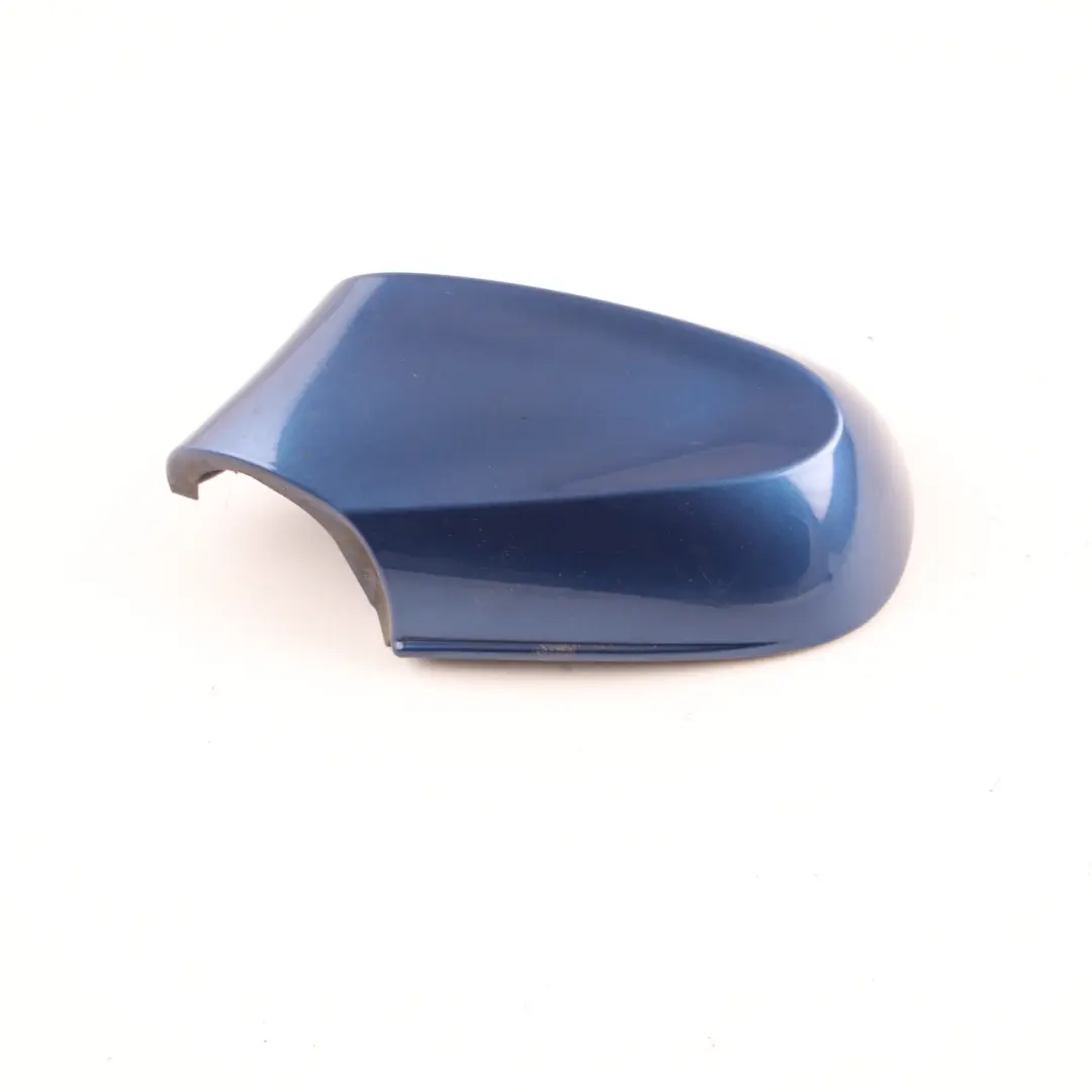 Wing Mirror Cover BMW E81 E87 LCI Cap Casing Left N/S Montegoblau Blue A51 to with Part number 0038345 Wing Mirror Cover BMW E81 E87 LCI Cap Casing Left N/S Montegoblau Blue A51 - SKU 0038345-MTB - Part number 0038345