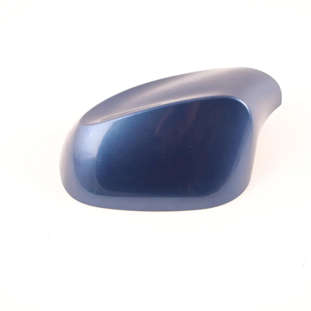 Wing Mirror Cover BMW E81 E87 LCI Cap Casing Left N/S Montegoblau Blue A51 to with Part number 0038345 Wing Mirror Cover BMW E81 E87 LCI Cap Casing Left N/S Montegoblau Blue A51 - SKU 0038345-MTB - Part number 0038345