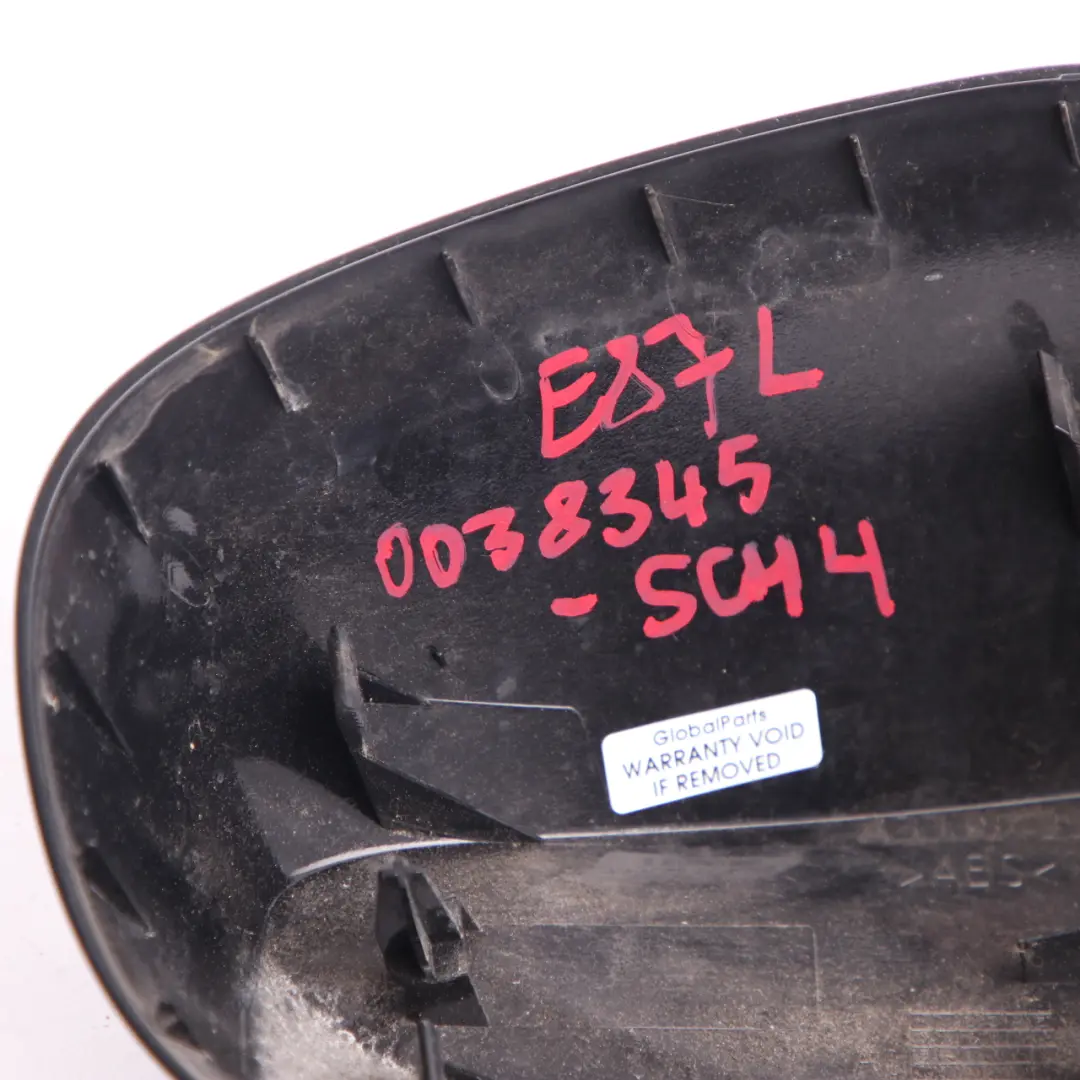Wing Mirror BMW E81 E87 LCI Cap Casing Left N/S Schwarz 2 Black 668 to Cover with Part number 0038345 Cover Wing Mirror BMW E81 E87 LCI Cap Casing Left N/S Schwarz 2 Black 668 - SKU 0038345-SCH4 - Part number 0038345