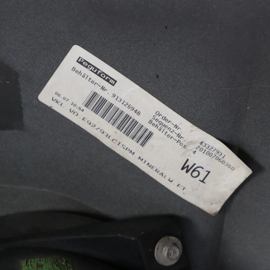 Front Bumper Trim Panel Mineral White - A96 to BMW 3 E92 E93 LCI M Sport with Part number 0038570 BMW 3 E92 E93 LCI M Sport Front Bumper Trim Panel Mineral White - A96 - SKU 0038570-MW - Part number 0038570