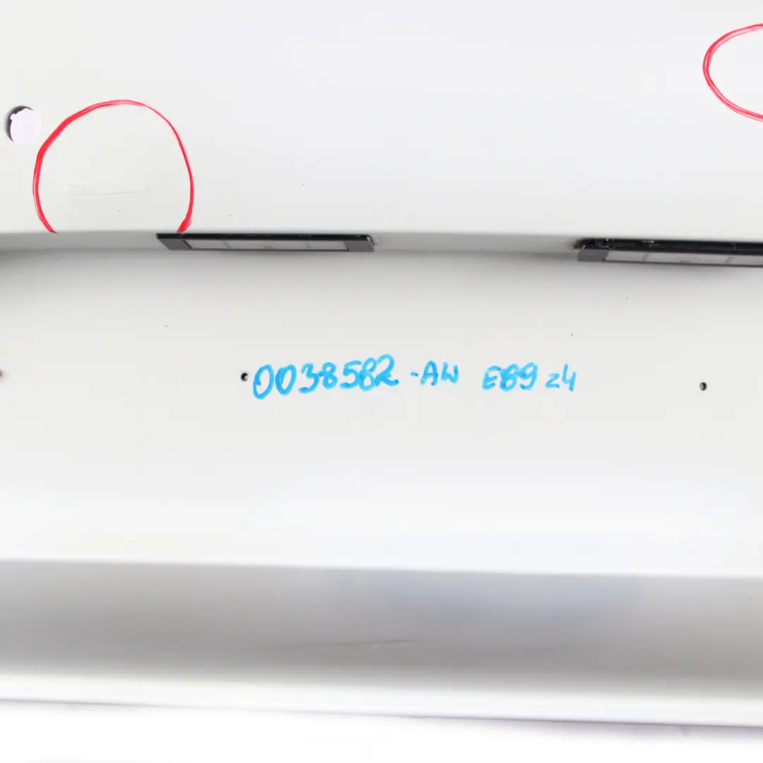 Bumper BMW Z4 E89 Roadster PDC Trim Panel Alpinweiss Alpine White - 300 to Rear with Part number 0038582 Rear Bumper BMW Z4 E89 Roadster PDC Trim Panel Alpinweiss Alpine White - 300 - SKU 0038582-AW - Part number 0038582