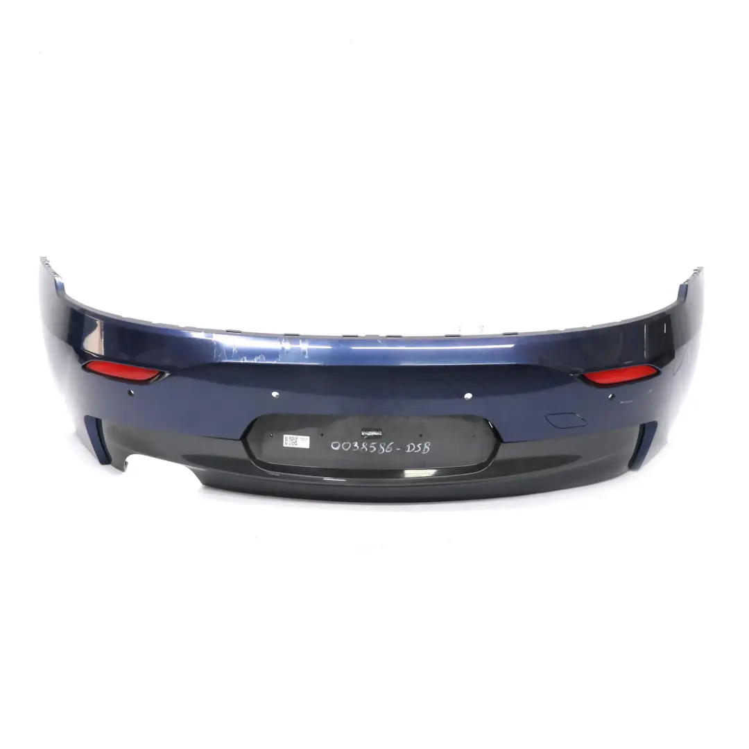 Bumper BMW Z4 E89 M Sport PDC Trim Panel Tiefseeblau Deep Sea Blue - A76 to Rear with Part number 0038586 Rear Bumper BMW Z4 E89 M Sport PDC Trim Panel Tiefseeblau Deep Sea Blue - A76 - SKU 0038586-DSB - Part number 0038586