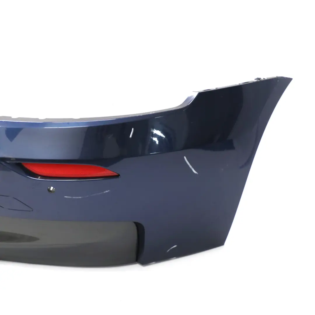 Bumper BMW Z4 E89 M Sport PDC Trim Panel Tiefseeblau Deep Sea Blue - A76 to Rear with Part number 0038586 Rear Bumper BMW Z4 E89 M Sport PDC Trim Panel Tiefseeblau Deep Sea Blue - A76 - SKU 0038586-DSB - Part number 0038586