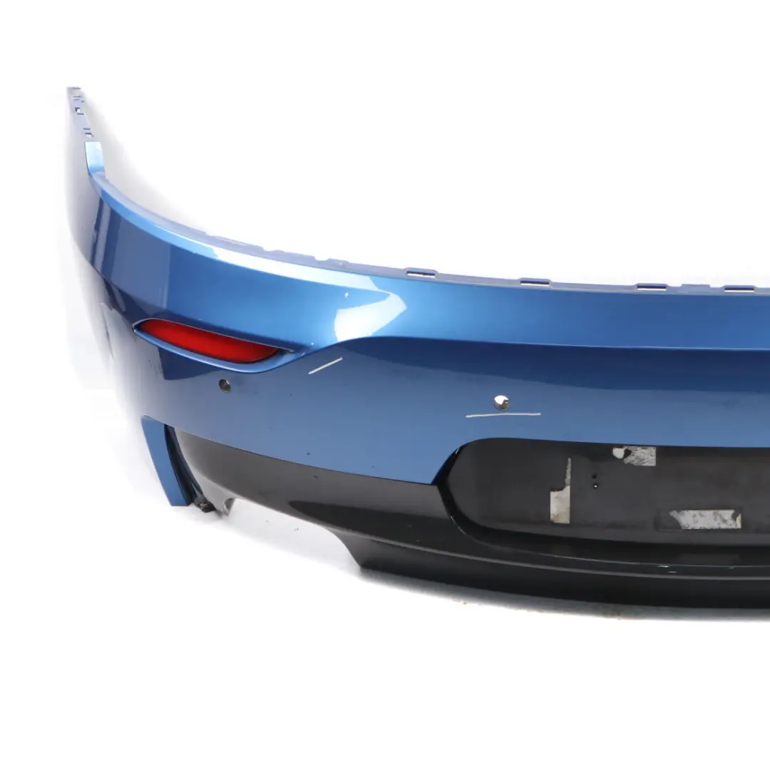 Bumper BMW Z4 E89 M Sport PDC Trim Panel Estoril Blue Metallic - B45 to Rear with Part number 0038586 Rear Bumper BMW Z4 E89 M Sport PDC Trim Panel Estoril Blue Metallic - B45 - SKU 0038586-EB - Part number 0038586